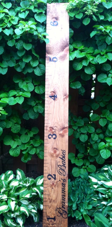 PERSONALIZED Vintage Wood Ruler Growth Chart or Family Namesake - A Pottery Barn reCreation