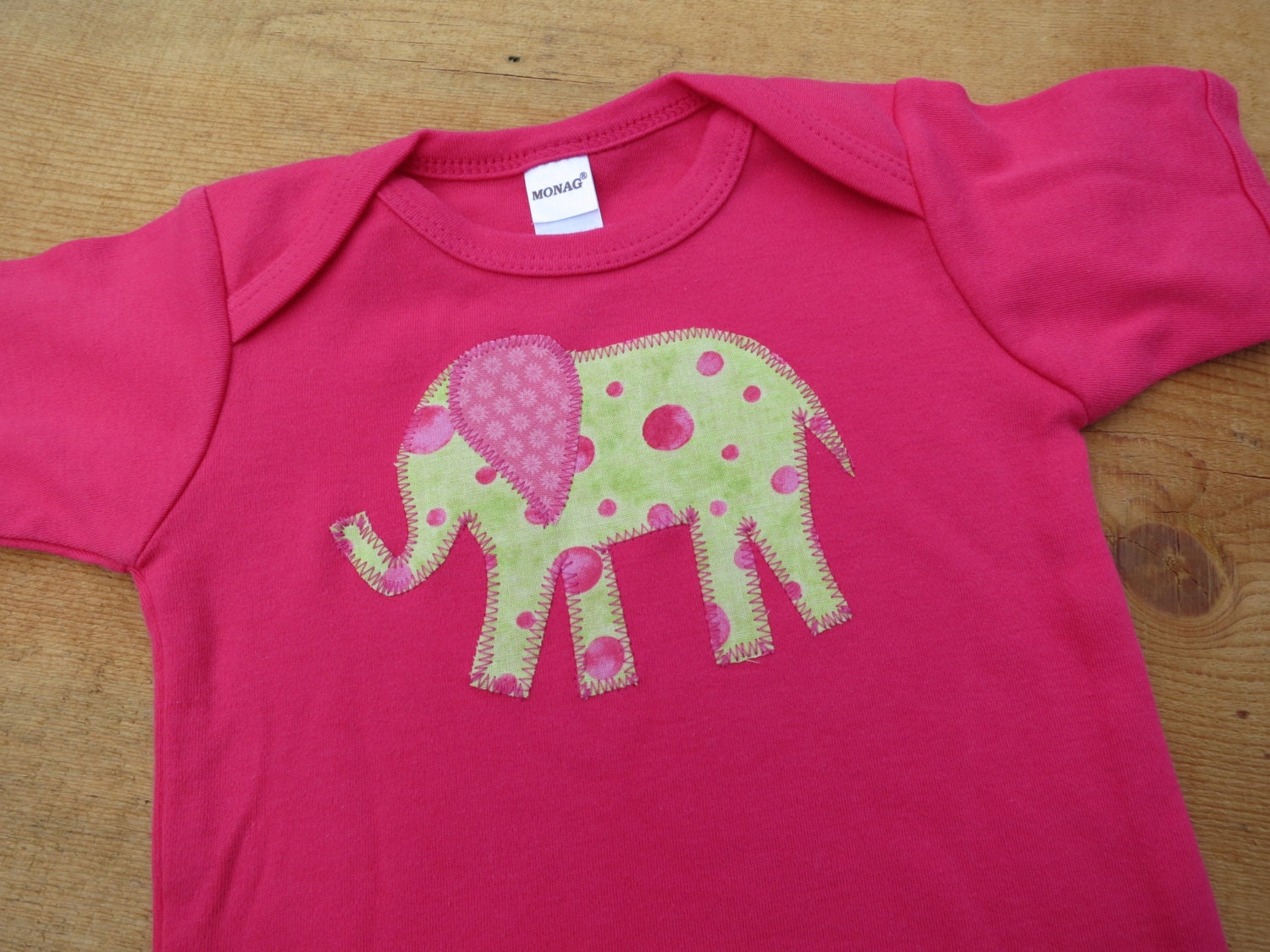 Girl Clothes Elephant Baby Bodysuit Elephant by WeeSaplings