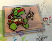 Raphael TMNT inspired - Sketch Card - 3.5 x 2.5 - Print - Marker