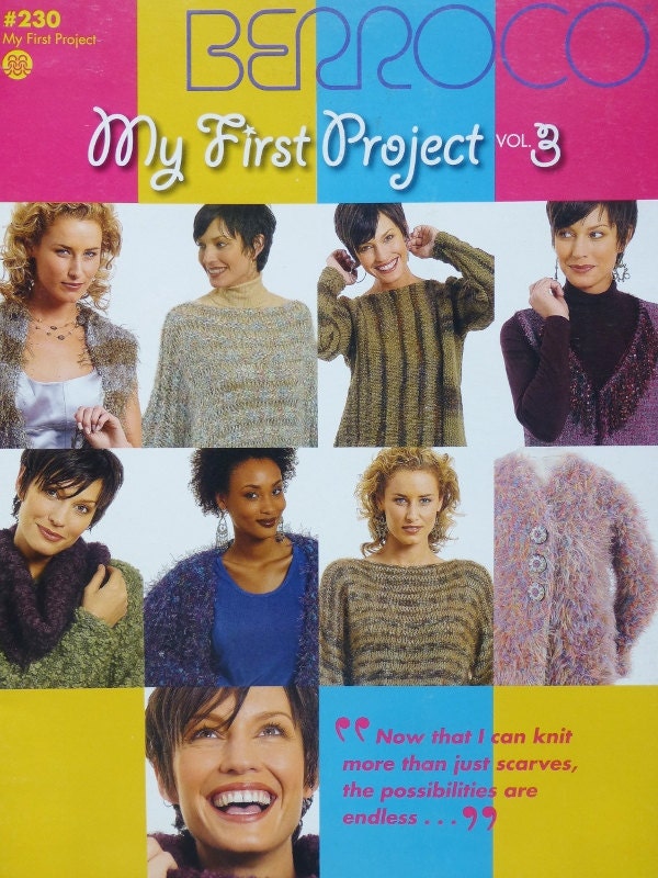 Knitting Crochet Pattern Book BERROCO My FIRST PROJECT Vol 3 No 230 Designs 8 Fashions