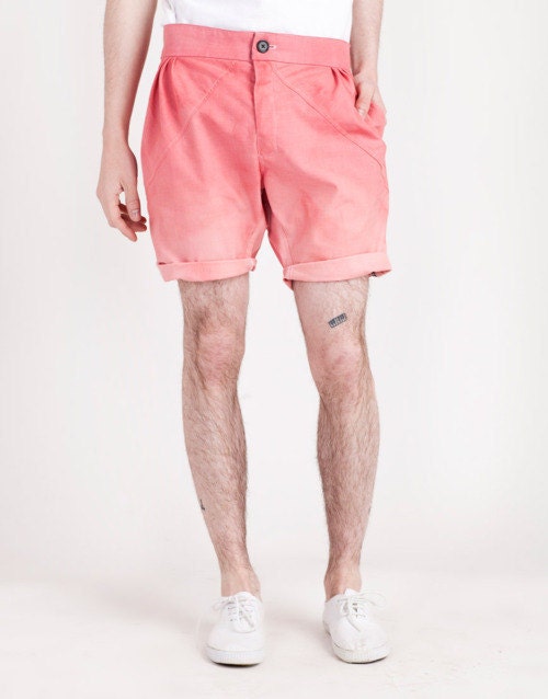 Dip-dyed ombre, Triple pleated Shorts