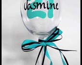 Wine Glass - 21st birthday personalized