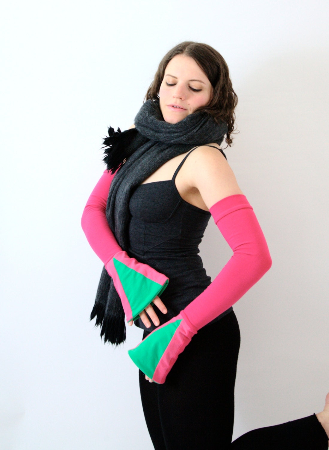Watermelon long arm warmers