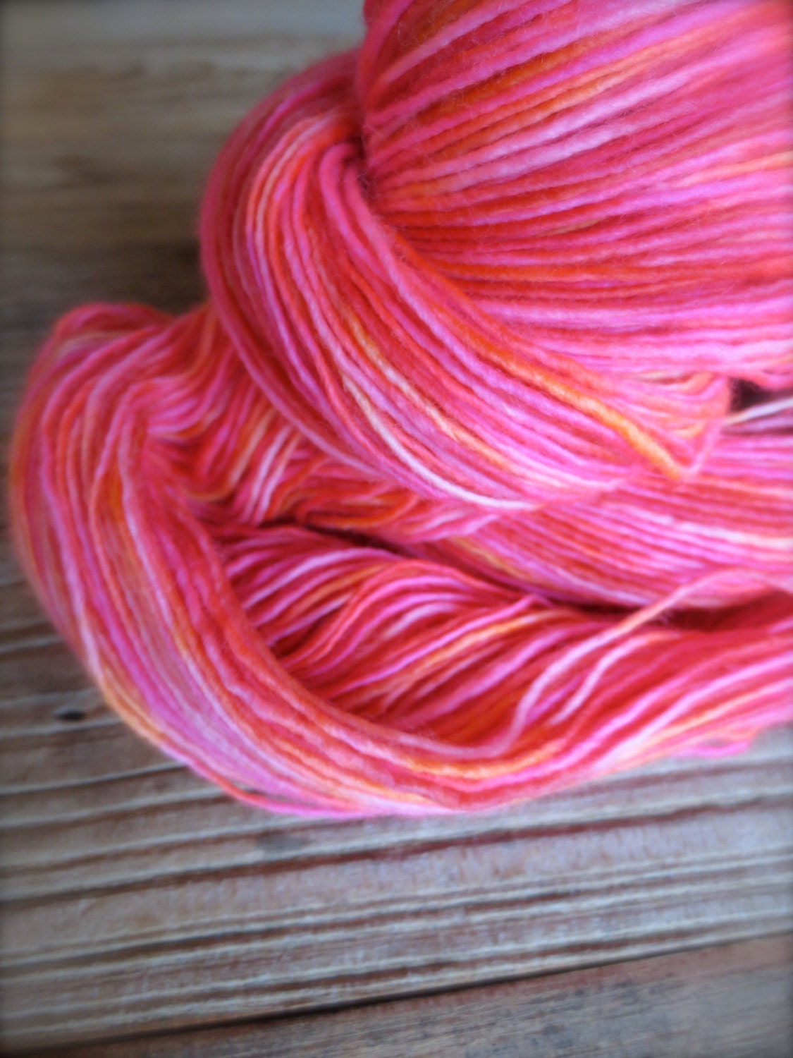 absurdly soft in ricochet - superwash merino wool watercolor glaze handpainted fingering/sock weight single ply yarn