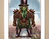 Lord Dreadnought  11 x14 signed Japanese monster print