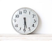 Large Industrial Art Deco Numbers  Wall Clock