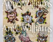 Gardening FLASH FOR TATTOOING A3 Print