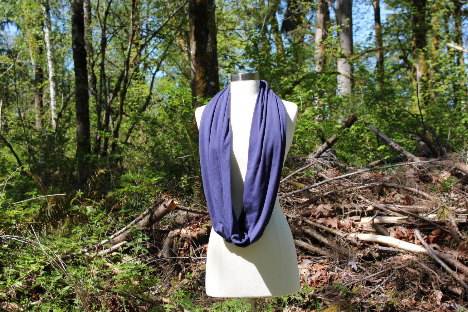 Navy blue loop - Infinity Scarf