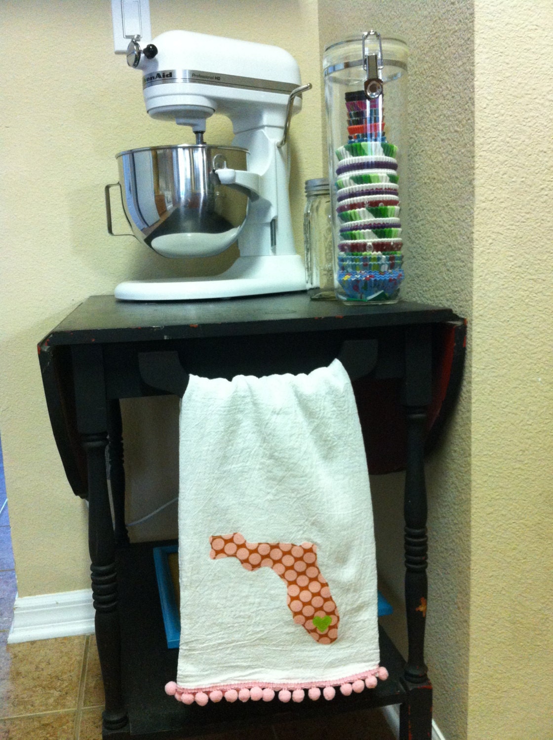 Florida Love Decorative Towel - Pink and Green