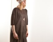 Jenny striped tshirt dress, off set armholes, tunic, size medium, size large, oversized, loose fitted