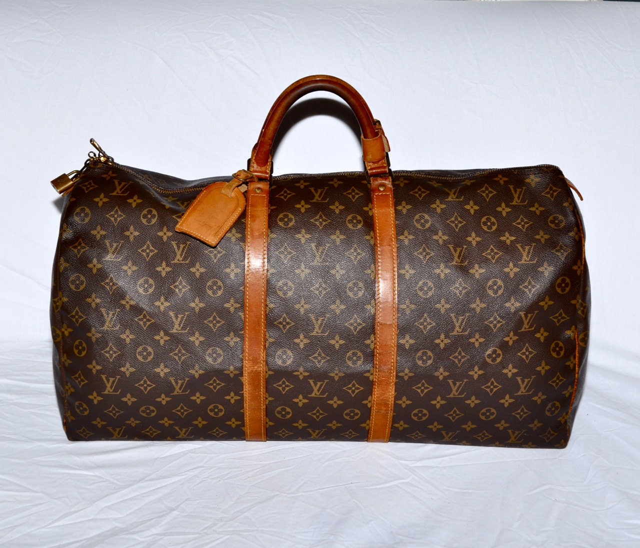 LOUIS VUITTON Keepall 60 Duffle Bag Extra Large XL Lv by louise49