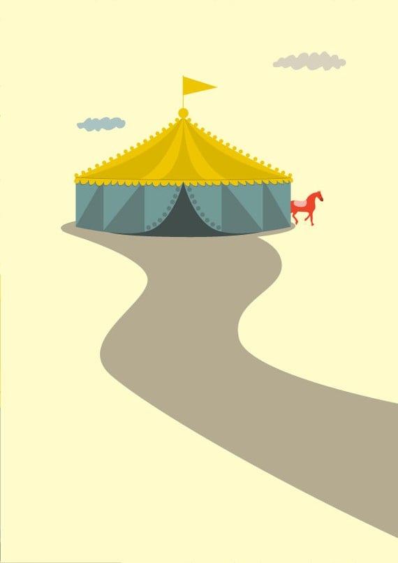 Circus Print - 8x10 or A4