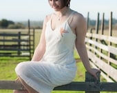 White cotton flyaway frock