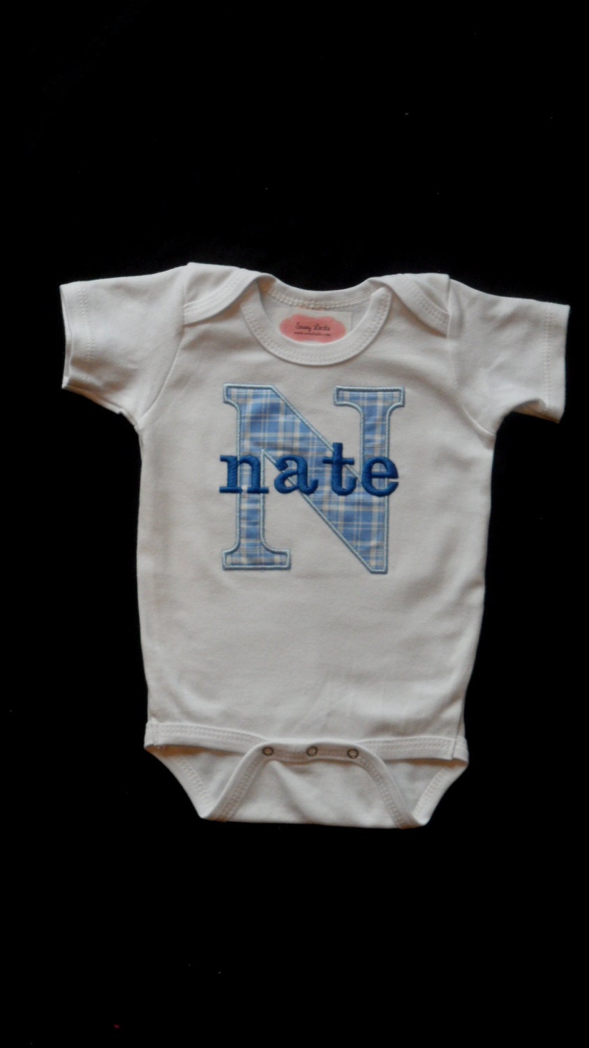Personalized Baby Boy Clothes Take Home Outfit by sassylocks