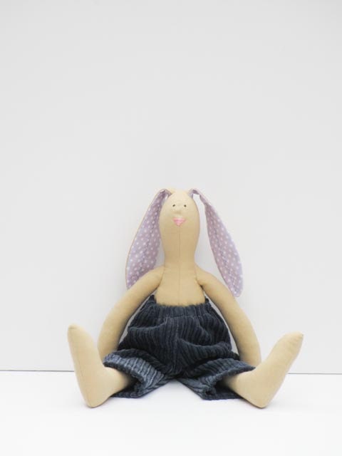 Stuffed bunny rabbit hare plush bunny child friendly toy plush rabbit bunny doll -cute softie stuffed toy - birthday gift for boy girl