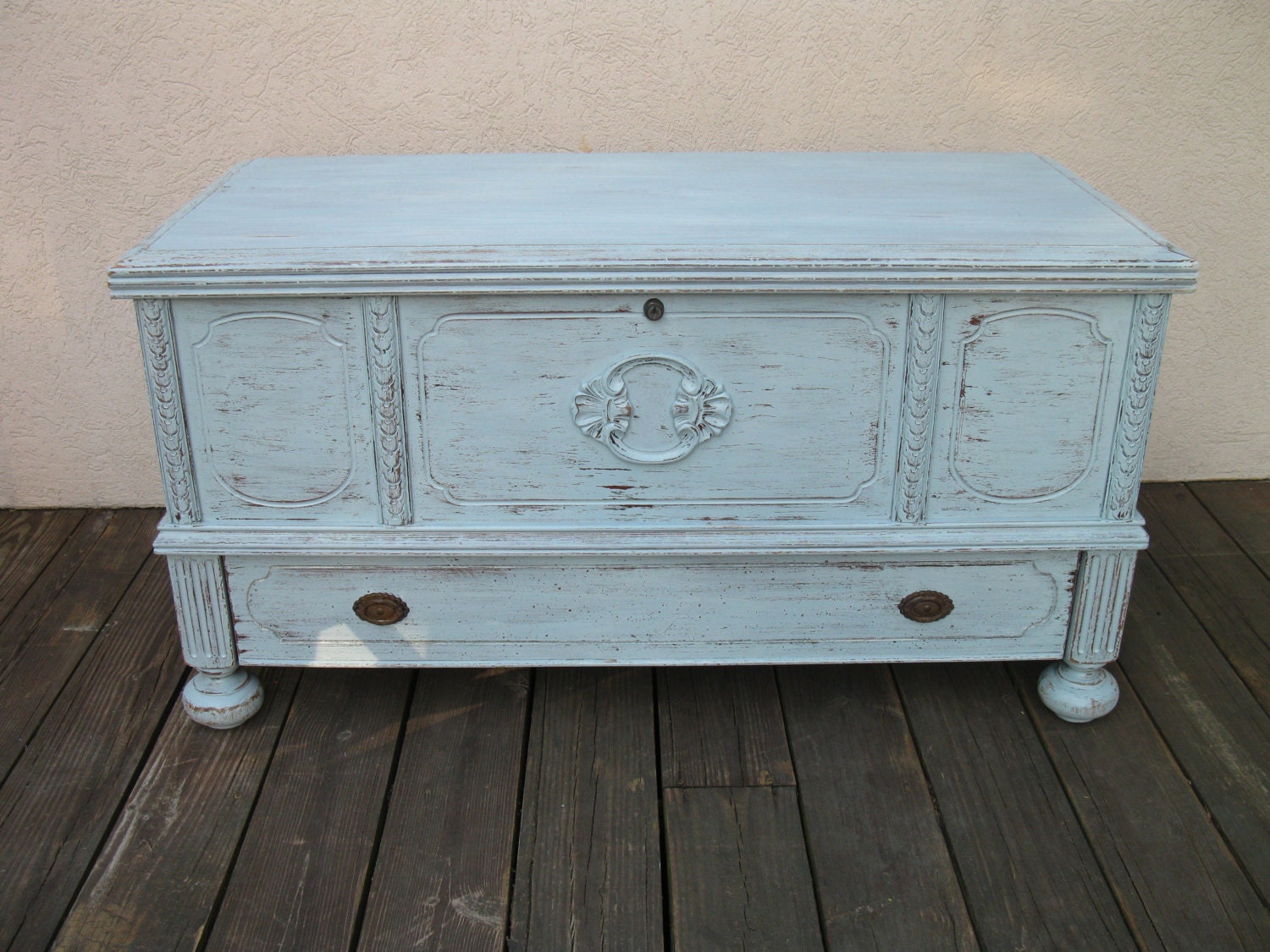 chic and shabby cottage blue cedar chest by vintagerebornlaura chic and shabby cottage blue cedar chest by vintagerebornlaura