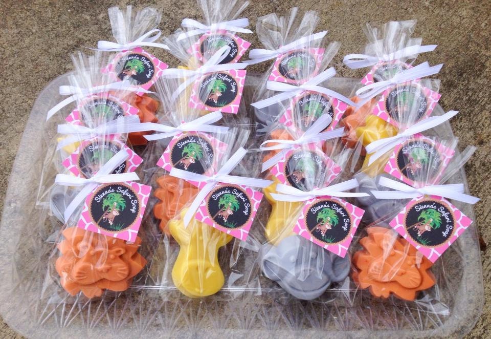 ANIMAL SOAP FAVORS (10 Favors) - Jungle Animal Soap, Safari Birthday, Zoo Party, Baby Shower, Safari Birthday, Monkey, Giraffe, Lion