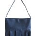 Navy Handbag Blue Small Faux Leather Tucked Shoulder Bag