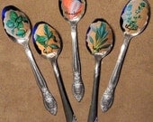 Custom Garden Markers on Metal Spoons