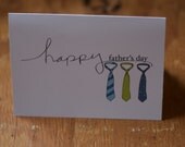 Father's Day Card, Traditional Tie Gift