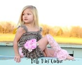 Custom Couture Silver Lace Romper