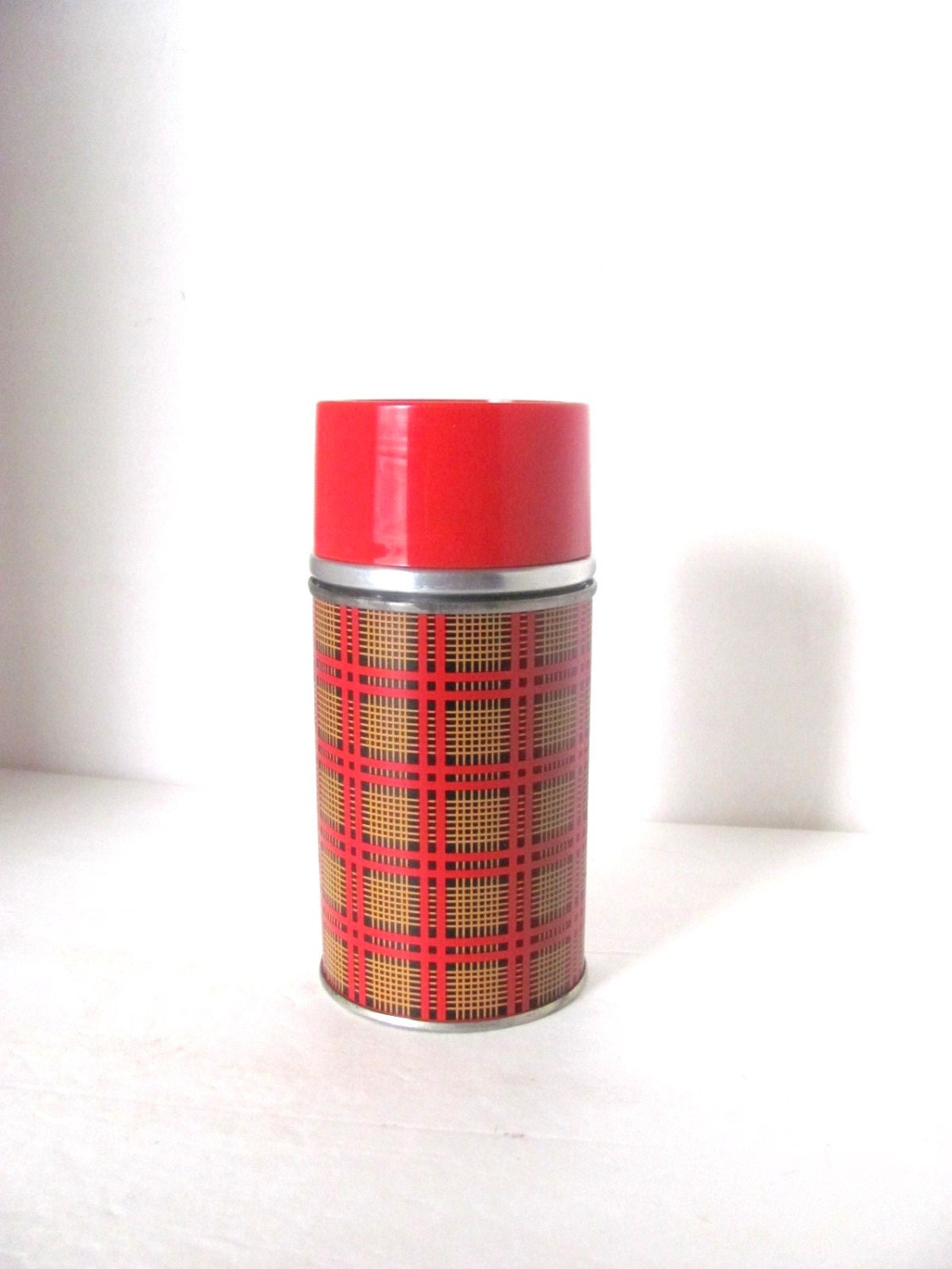 Vintage Aladdin Thermos, Plaid Best Buy Thermos