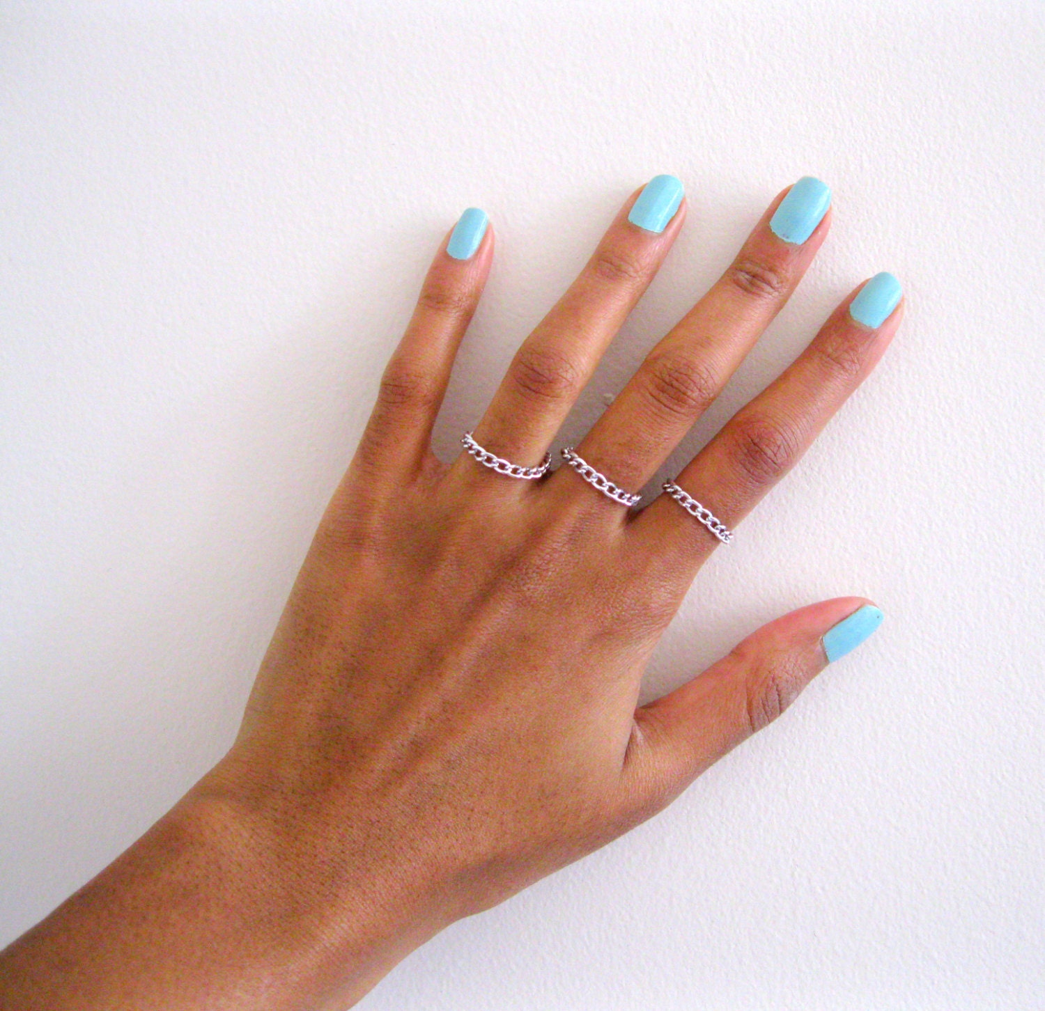 Silver Chain Rings, Women and Teens