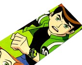 Ben Tennyson Bookmark inspired by Ben 10 ( ben10 ) OOAK ( Gwen , Max , Kevin Levin , Rook Blonko ) Laminated Alien Force Omnitrix Ultimatrix
