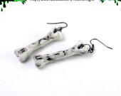 SKELETON  BONES EARRINGS  gothic  deathrock  psychobilly  horror / Free Shipping Worldwide