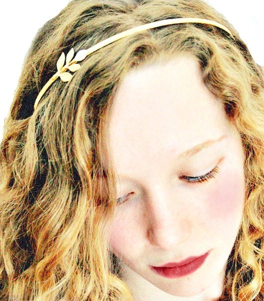 Little Golden Leaf Gold Plated Headband