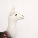Laura - Felt Llama, Art Marionette, Puppet, Handmade Stuffed Toy. Alpaca. brown cream white neutral. MADE TO ORDER