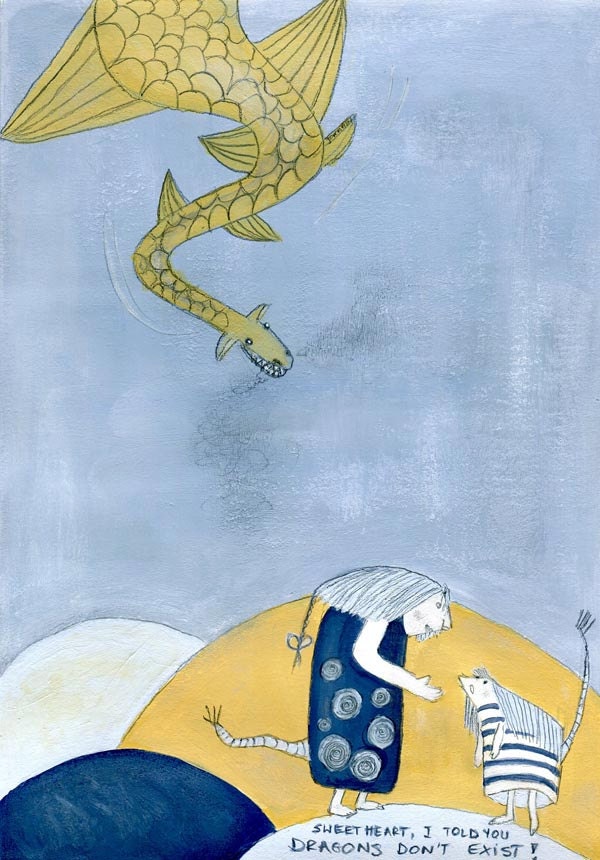 Seeing is Believing - A 5 art print giclee print illustration whimsical art wall art bedroom decor playroom decor kids room art surreal