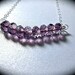 Amethyst - Carrie necklace - Purple crystal necklace - Sparkles - SJP - Bridal jewelry - Gift - Bridesmaids - February birthstone -