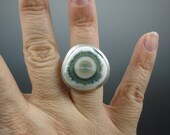 Ocean jasper statement ring