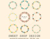 Flower Clip Art Clipart - Frames - Personal and Commercial Use - N01 Il_170x135