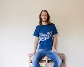 Screenprinted Navy Mens Tshirt, Available in size Small, Medium, Large, XL