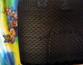 Stretch Black Lace Skirt Layering Mini Polka Dots Sheer Burlesque Belly Dance Gothic Lolita Steampunk lg/xl