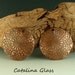 Embossed Copper Earring Components by Catalina Glass Delicate Lace Disks