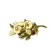 RESERVED for JK Vintage Yellow Enameled Flower Brooch Pin Made in Austria Ca 1940s