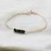 thick as thieves - gold and black garnet bracelet