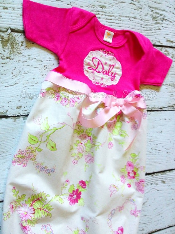 Daly Sleeper Dress baby infant newborn by SweetStuffCreations