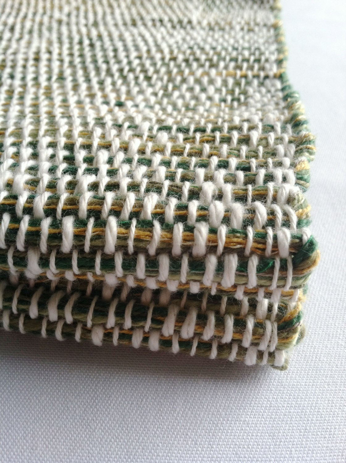 Items Runner green table Green Table similar Etsy to runner  Hand on etsy Woven