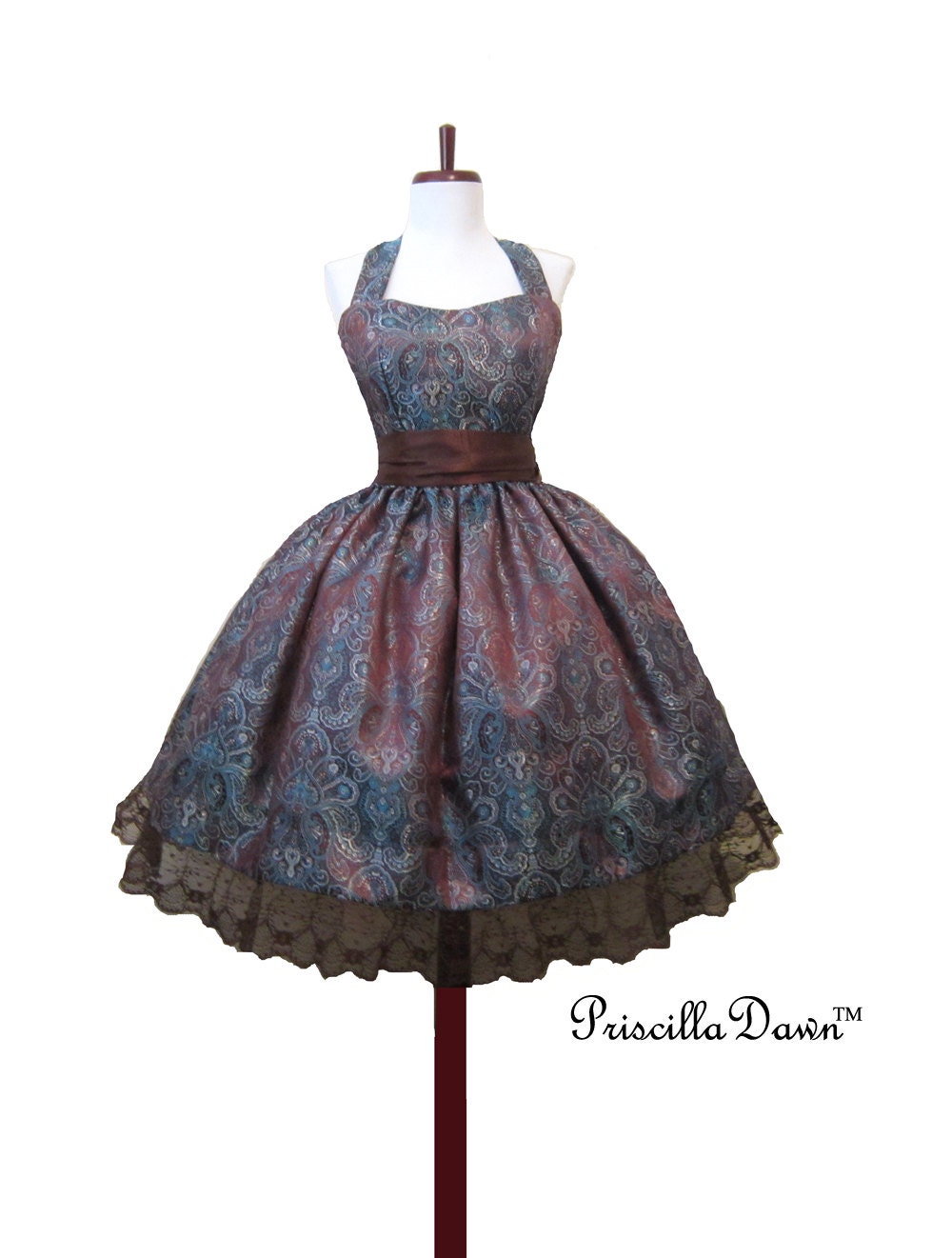Reserved for Tegin Made to order Classy Blue Swing Dress