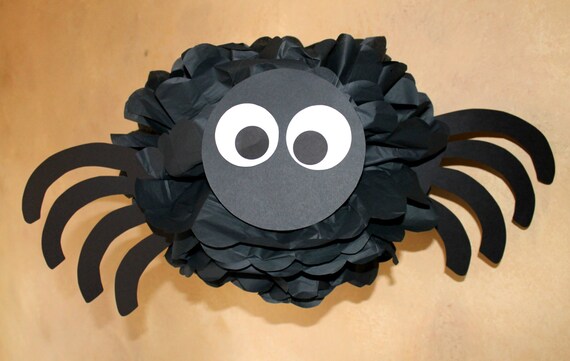 Spider pom pom kit baby shower first birthday party decoration Il_570xn