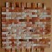 Acrylic Paper Weaving- Mixed Media Original Abstract- Sienna Bown Gold- Contemporary Home Decor