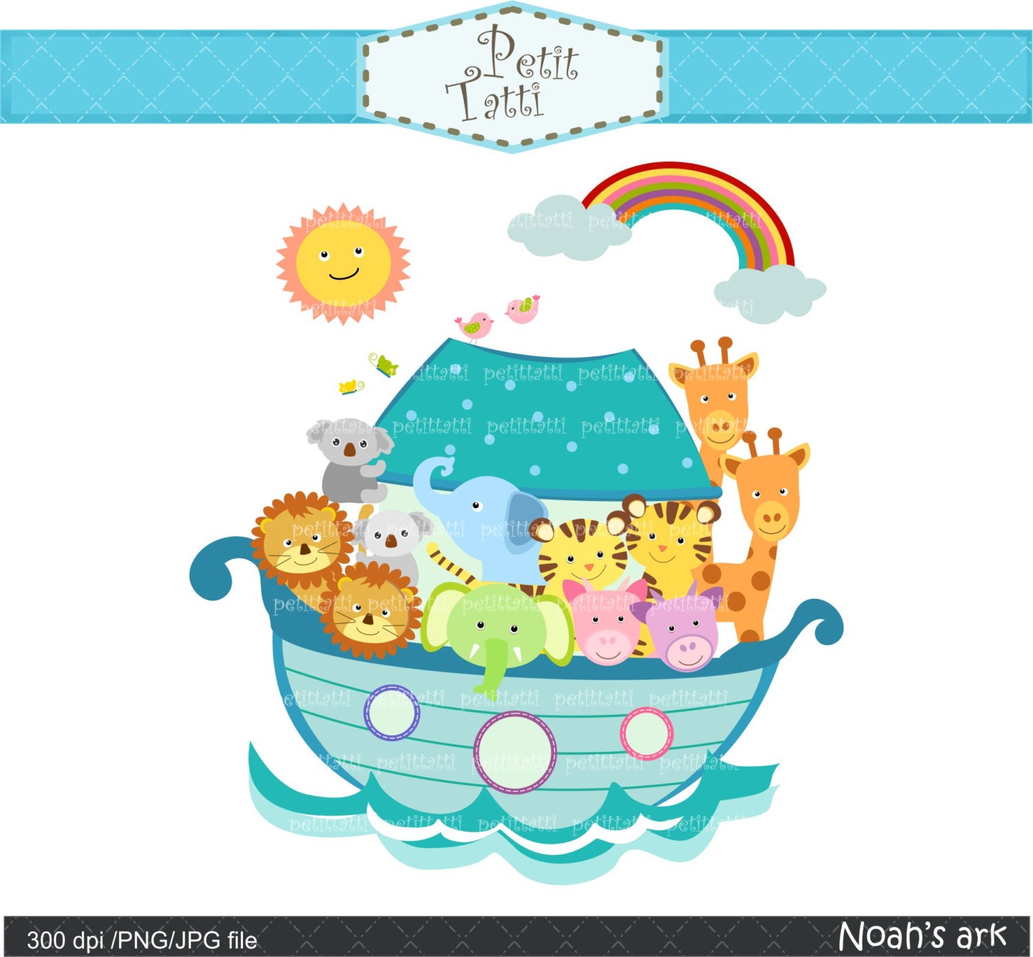 noah's ark animals clipart - photo #9