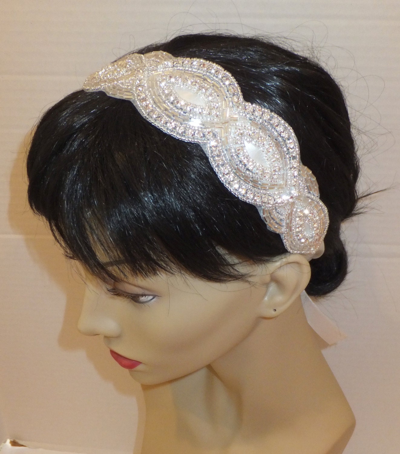 Bridal Headpiece, JENELLE, Crystal Headpiece, Wedding Headpiece, Bridal Headband - BellaCescaBoutique