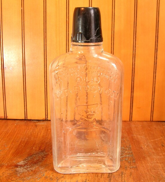 Old Mr Boston Whisky Bottle by VintageHardware on Etsy