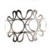SALE - Vintage Silver Plated Cuff Bracelet - Chunky Modernist Open Metal Work Statement Jewelry / Big Filigree