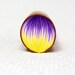 Purple Yellow Polymer clay PETAL cane
